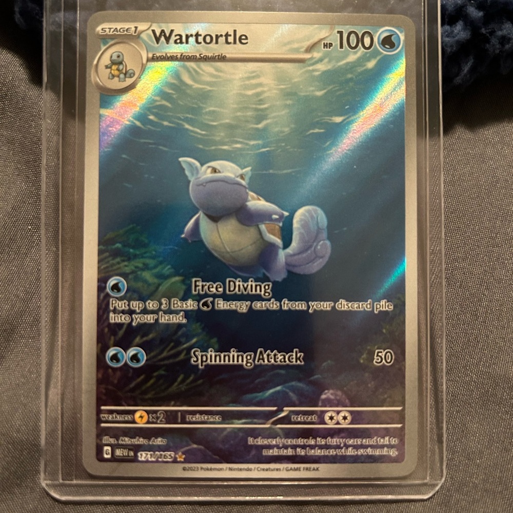 Wartortle Pokémon Card